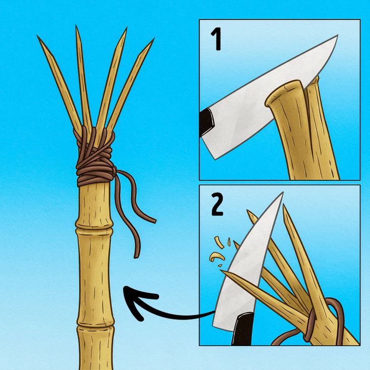5. Make a spear.